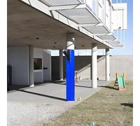 CHZDPP 5ft/152cm Anti-collision Round Pole Pole Padding, Easy - to - Install Basketball Poles Pad for Player Protection, for All-weather(Blue,Dia 6.5"(16cm))