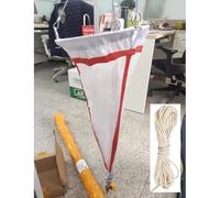 CHZDPP 64μm Mesh & 112μm Mesh Plankton Sampling Net for Research Institute, Plankton Net for Student, Plankton Nets with 16.4ft/ 5m Rope(13# (1 pc))