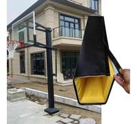 CHZDPP Customizable Pole Padding Wrap Around for Indoor/Outdoor, Black Square Pole Protector Padding, 180/200cm Tall(56x56x150cm/22x22x59in)