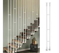 CHZDPP Household Spindles for Staircase, Customizable Size & Styles Staircase Balusters for Slope Staircases, Universal Stair Balusters Post for Prevent Falling(White,94in/239cm)