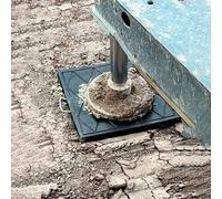 CHZDPP Stabilizing Crane Outrigger Pad, Universal RV Leveling Pads with Non-slip Texture & Handle, Customizable Thickened Trailer Pad for Crane/Wrecker(Style A,15.7x15.7x1.2in/40x40x3cm)