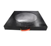 CHZDPP Stabilizing Crane Outrigger Pad, Universal RV Leveling Pads with Non-slip Texture & Handle, Customizable Thickened Trailer Pad for Crane/Wrecker(Style B,15.7x15.7x1.6in/40x40x4cm)