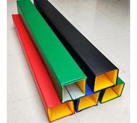 CHZFFD 6ft Tall Square Anti Collision Pole Pads, Wrap Around Basketball Pole Padding Heavy Duty Safety Pad for 4x4 5x5 6x6 7x7 8x8 Square Post(Yellow,5"x5"(13x13cm))