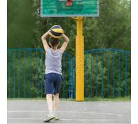 CHZFFD Basketball Hoop Protector Padding, Reusable Garage Column Padding Wrap/Basketball Pole Cover Outdoor with Fix Fastener, Wrap Around Pole Post Padded(Yellow,ID 9 1/2in(24cm))