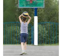 CHZFFD Basketball Hoop Protector Padding, Reusable Garage Column Padding Wrap/Basketball Pole Cover Outdoor with Fix Fastener, Wrap Around Pole Post Padded(White,ID 10in(25.5cm))