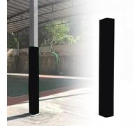 CHZFFD Foam Basement Pole Wrap Column Cover Square, 7 Ft Tall Anti Collision Post Pad Basketball Pole Padding Outdoor Waterproof, Garage Gym Playground(Black,9"x9"(23x23cm))