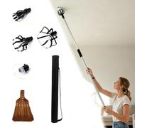 CHZFFD Removable Light Bulb Changer Pole, Lightweight Handheld Lightbulb Changer for High Ceilings with 5 Flexible Head, Universal Detector Changing Rod(11.2m/36.4ft)