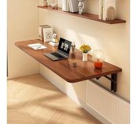 CHZIMADE 1PC White Wall Mounted Floating Folding Table Writing Laptop Computer Desk Office Home