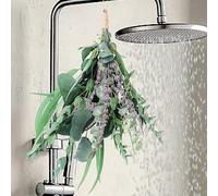 CHZIMADE Dried Eucalyptus Lavender Bouquet for Shower, Natural Dried Eucalyptus Stems Leave Greenery Fragrance for Wedding Bathroom Living Room