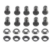 CI5 8.9 mm Round Carbide Indexable Inserts for Wood Lathe Turning Tools - 10-Piece Set, 1.85 mm Thickness, 30° Cutting Angle, Compatible with