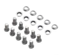 CI5 8.9mm Round Carbide Inserts for DIY Wood Lathe Turning, Indexable Replacement Cutters Compatible with Ci5 Hollow Tools, 10pcs for + Screws