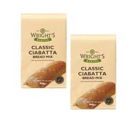 Ciabatta Bread Mix 500g (Pack of 2) - Perfect for Machine or Hand Baking, Just Add Oil and Water for Guaranteed Success, Suitable for Vegetarians, Authentic Italian Bread