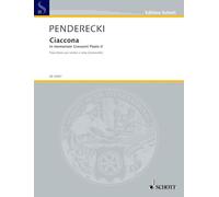 Ciaccona: in memoriam Giovanni Paolo II. violin and viola (cello). Partition et parties.