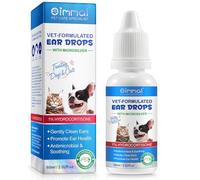 CiAIplw Cat & Dog Ear Infection Treatment Drops - Vet Recommended Cat & Dog Ear Cleaner for Itchy Ear Relief, Soothe Ear Inflammation, Removes Wax, Odor, 60ml