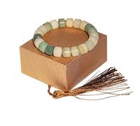 ciAmore Natural Bodhi Seeds Beaded Bracelets, Fidget Toy for Effectively Alleviate Anxiety Stress, Protection Healing Bodhi Bracelet, Addictive Fidget Toy Bracelet for Women Men with Gift Box, L