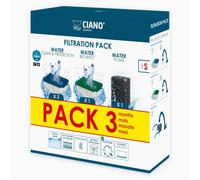 CIANO, Aquarium Consumables - Replacement Filter Cartridges for Aquarium Filter - Pack 3 Months, Size S - Crystal Water for Fish, Impurity-Free and Odourless - Effective Cleaning