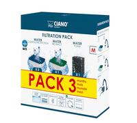 CIANO, Aquarium Consumables - Replacement Filter Cartridges for Aquarium Filter - Pack 3 Months, Size M - Crystal Water for Fish, Impurity-Free and Odourless - Effective Cleaning