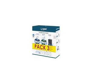 CIANO, Aquarium Consumables - Replacement Filter Cartridges for Aquarium Filter - Pack 3 Months, Size S - Crystal Water for Fish, Impurity-Free and Odourless - Effective Cleaning