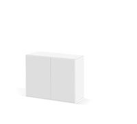 CIANO, Emotions Pro 100 White Wooden Aquarium Stand with 2 Doors and Storage Compartment 102 x 40 x 83 cm Made in Portugal