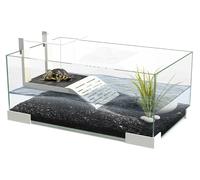 (Tartarium 40 - White) Ciano Tartariums 40 60 80 Turtle Tank Terrarium Aquarium Ramp Terrapin Stand