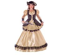 Ciao 26324.9-11 Queen of The Pirates Costume Girl 2-in-1 (Size 9-11 Years), Unisex, Brown