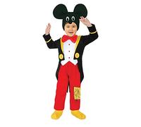 Ciao 55039.1-2 Hello Mouse Costume (Size 1-2 Years), Black/Red/White, Baby
