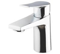 CIAO Basin Mono Mixer TAP with CLICKER Waste Chrome, Single Lever Operation, Suitable for High & Low Pressure Systems, 1 in Pack