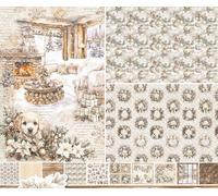 Ciao Bella 12" x 12" Patterns Paper Pad - 190gsm Cardstock (Winter Season)