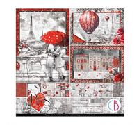 Ciao Bella 8" x 8" Paper Pad - 190gsm Double Sided Cardstock (Paris)