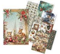 Ciao Bella A5 Rice Paper Art Set - 8 Sheets Rice Paper (Holly)