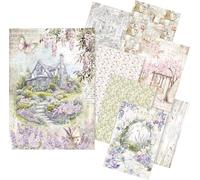 Ciao Bella A5 Rice Paper Art Set - 8 Sheets Rice Paper (Secret Garden)