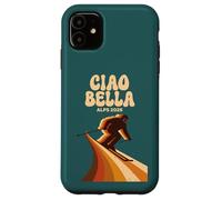 Ciao Bella Alps 2026 Vintage Style Skiing Italy Case for iPhone 11
