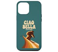 Ciao Bella Alps 2026 Vintage Style Skiing Italy Case for iPhone 12 Pro Max