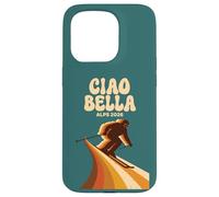 Ciao Bella Alps 2026 Vintage Style Skiing Italy Case for iPhone 15 Pro