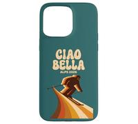 Ciao Bella Alps 2026 Vintage Style Skiing Italy Case for iPhone 15 Pro Max