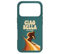 Ciao Bella Alps 2026 Vintage Style Skiing Italy Case for iPhone 17 Pro