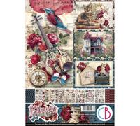 Ciao Bella Bohemian Burgundy Creative Pad A4