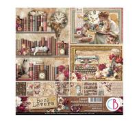 Ciao Bella Book Lovers Decorative Paper Pad 8"x8"