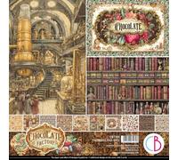 Ciao Bella Chocolate Wanderlust Patterns Pad 12"x12"