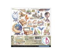 Ciao Bella Collection Wizard Academy Fussy Cut Pad 6"x6" 15x15cm