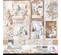 Ciao Bella Cozy Moments 12'' x 12'' Paper Pad -190gsm, black|brown|grey|beige|red
