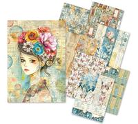 Ciao Bella Craftmix Quintessential Mixed A5 Paper Pack - 8 Sheets (Tissue & Vellum Variety)