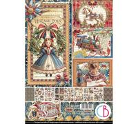 Ciao Bella Creative Paper Pad A4 9 Double Sided 190gsm Cardstock (Toy Shop)