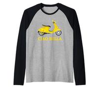 Ciao Bella Cute Italian Hello Goodbye Raglan Baseball Tee