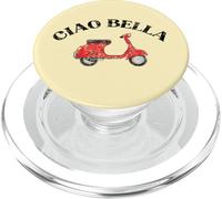 Ciao Bella Cute Italian Hello Goodbye Red Scooter PopSockets PopGrip for MagSafe
