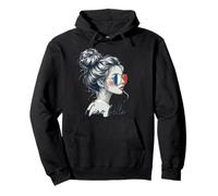 Ciao Bella French Flag Sunglasses Bun Chic Pullover Hoodie