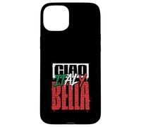 Ciao Bella Graffiti Italy Flag Text Street Art Design Case for iPhone 15 Plus
