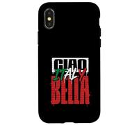 Ciao Bella Graffiti Italy Flag Text Street Art Design Case for iPhone X/XS