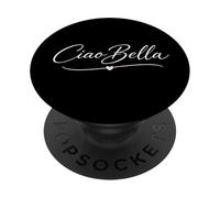 Ciao Bella Heart Minimal Italian Phrase PopSockets Adhesive PopGrip