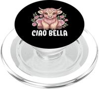 Ciao Bella Highland Cow Cute Cow Italian PopSockets PopGrip for MagSafe